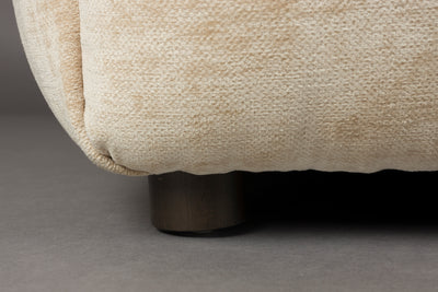 Bankstel Hackman 4,5-Seater Velours Beige by Dutchbone