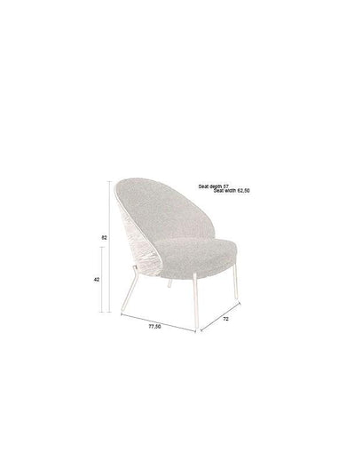 Fauteuil Rodin Boucle Black by Dutchbone