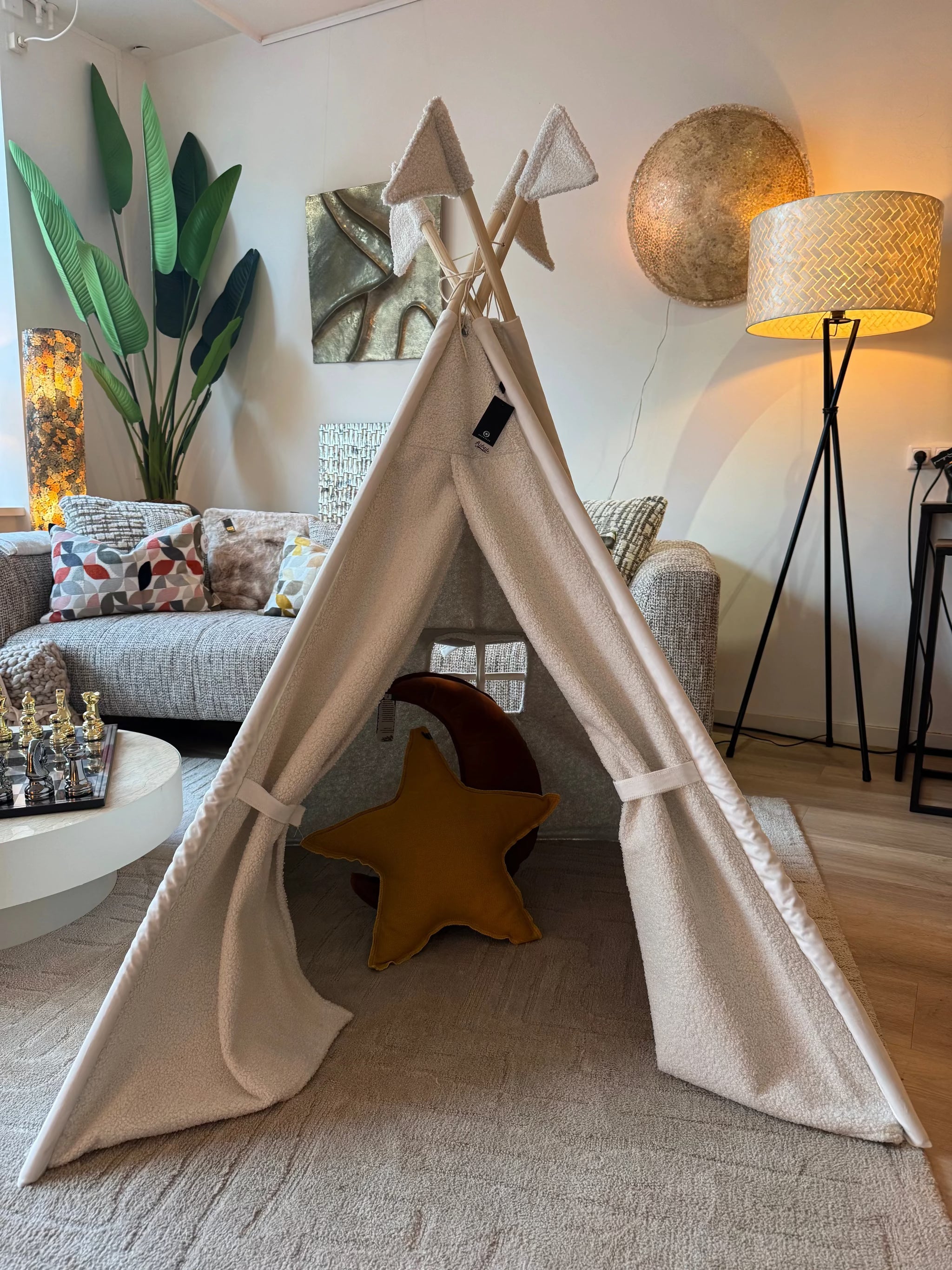 Tipi Tent Teddy - 2 kleuren by Overseas