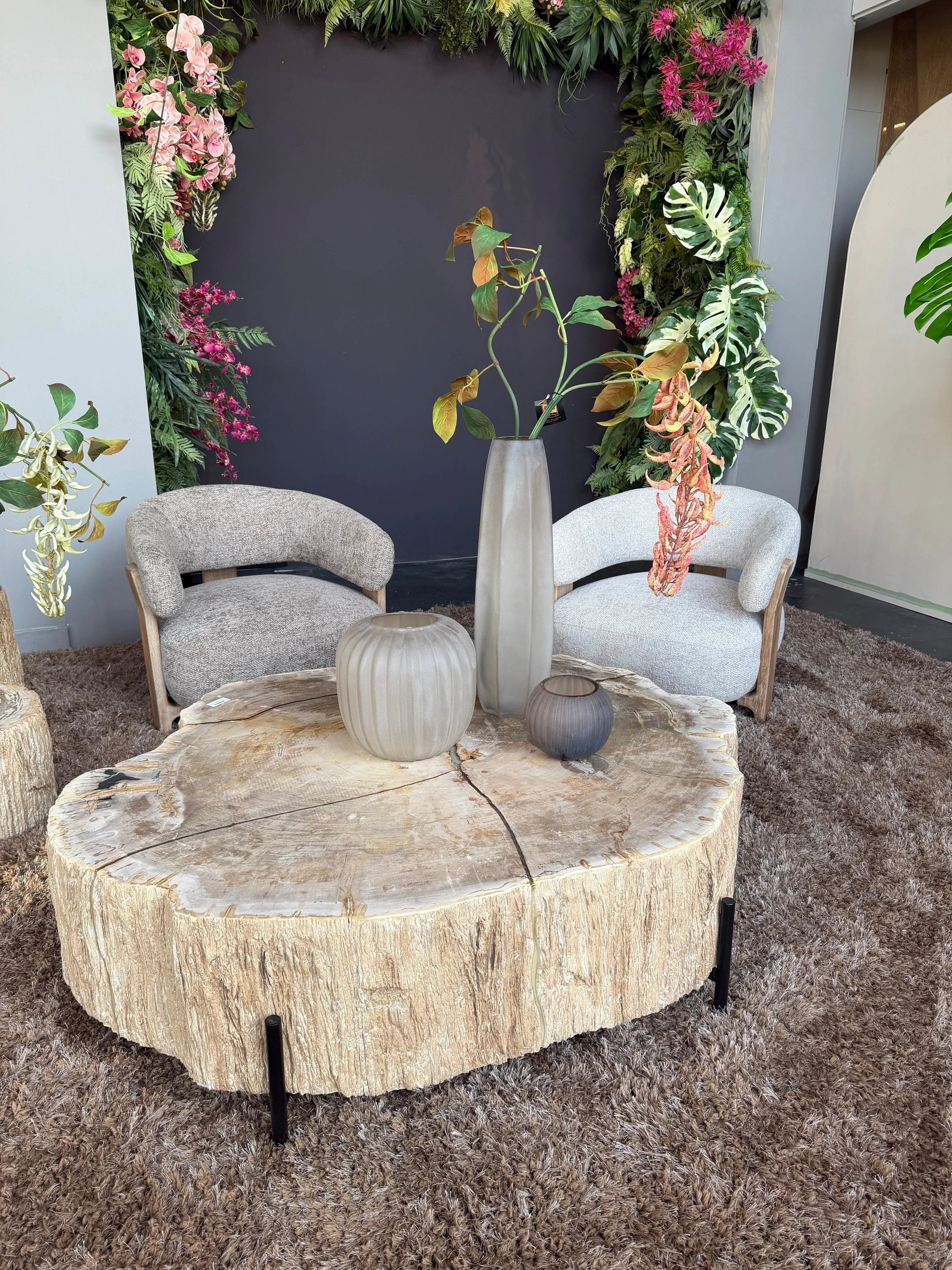 Fauteuil Mire Taupe Rubberhout by PTMD