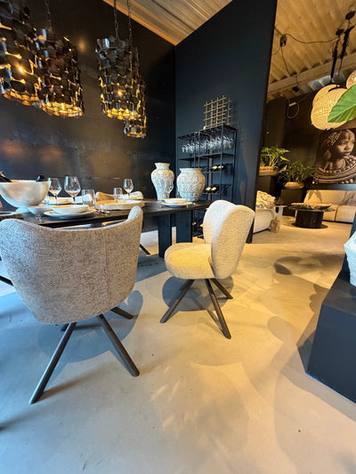 Eetkamerstoel Pebble Taupe (set van 2) by PTMD