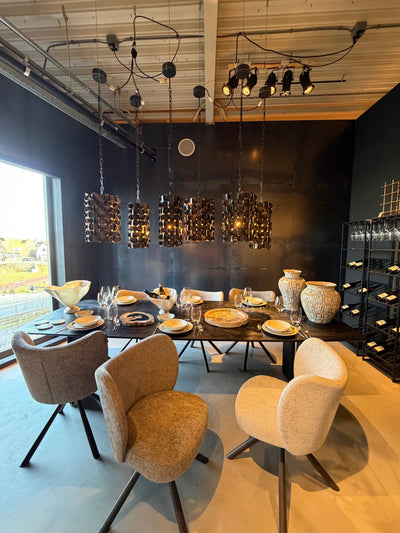 Eetkamerstoel Pebble Taupe (set van 2) by PTMD