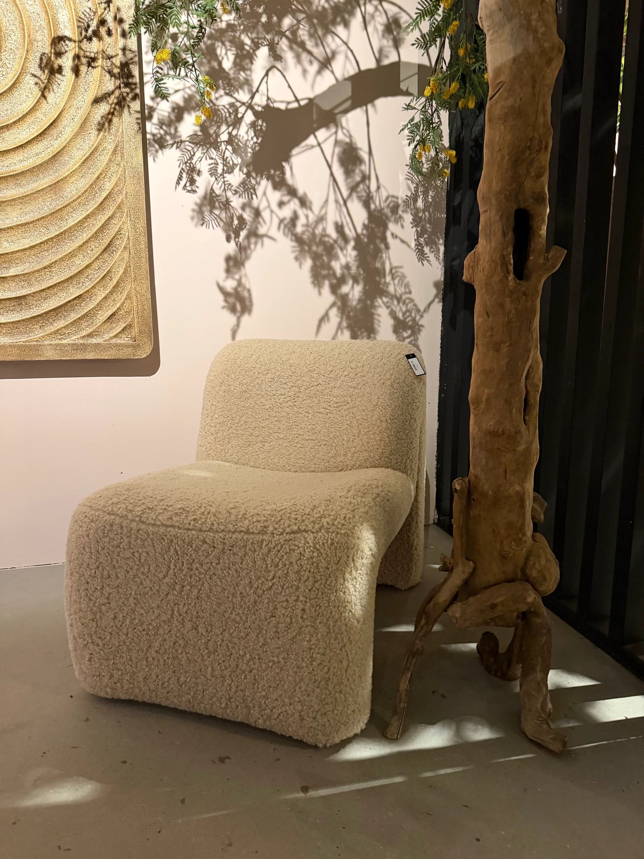 Oslo fauteuil teddy beige by PTMD