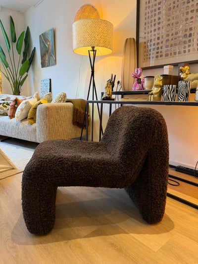 Oslo fauteuil teddy koffie by PTMD
