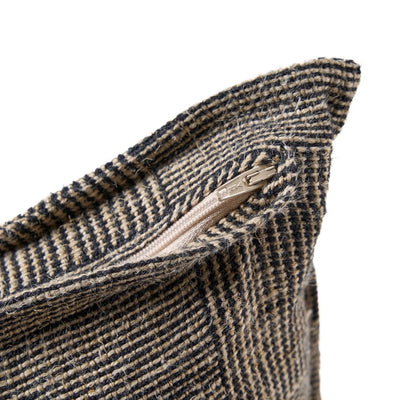 Kussenhoes The Bloc Party - Zwart/Naturel - 50x50cm by Bazar Bizar Antwerp