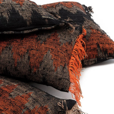 De Oh My Gee Kussenhoes - Zwart Oranje - 30x50 by Bazar Bizar Antwerp