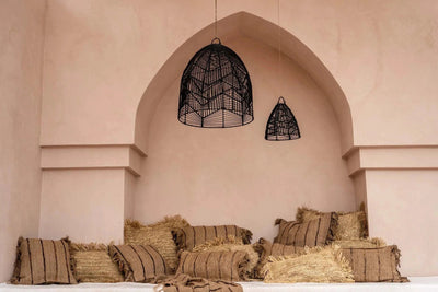 De Oh My Gee Kussenhoes - Beige Black - 40x40 by Bazar Bizar Antwerp