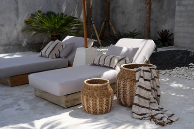 De Oh My Gee Kussenhoes - Bohemian Wit - 30x50 by Bazar Bizar Antwerp