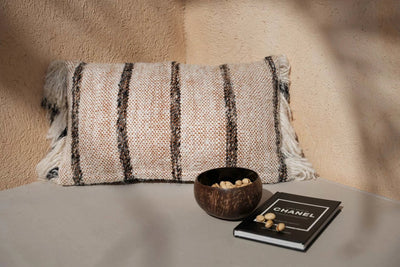 De Oh My Gee Kussenhoes - Bohemian Wit - 30x50 by Bazar Bizar Antwerp