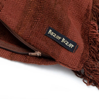 De Oh My Gee Kussenhoes - Bordeaux Velvet - 30x100 by Bazar Bizar Antwerp
