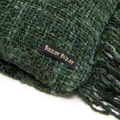 De Oh My Gee Kussenhoes - Donkergroen - 40x40 by Bazar Bizar Antwerp