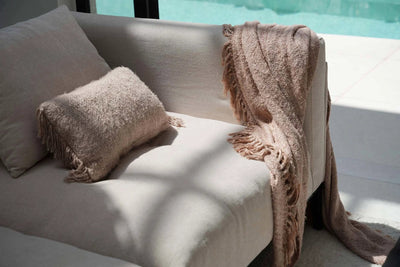 The s'il vous plaid - Beige - 130x170cm by Bazar Bizar Antwerp