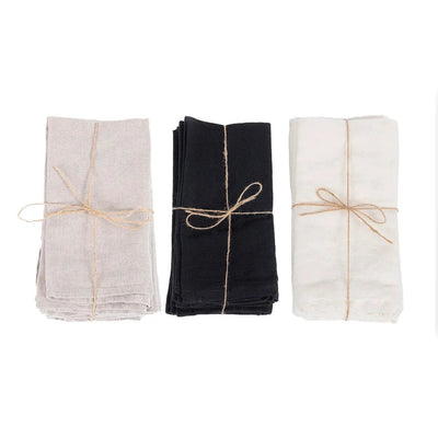 Het Linnen Servet - Wit - Set van 4 by Bazar Bizar Antwerp