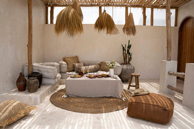 Het Linnen Tafelkleed - Beige - 150x150 by Bazar Bizar Antwerp