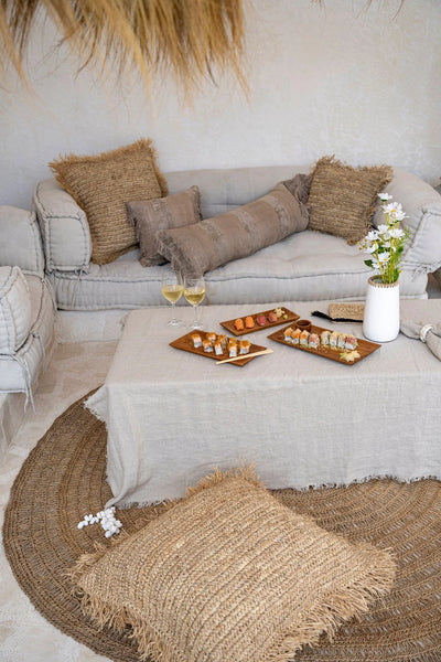 Het Linnen Tafelkleed - Beige - 150x200 by Bazar Bizar Antwerp