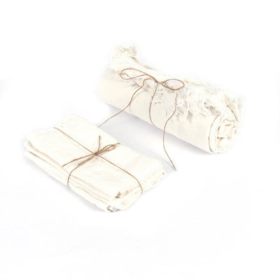 Het Linnen Tafelkleed - Wit - 150x150 by Bazar Bizar Antwerp