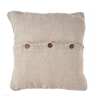 Kussenhoes The Linen Edit - Naturel - 50x50cm by Bazar Bizar Antwerp