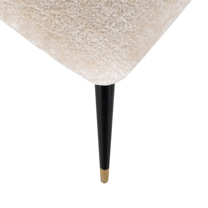 Stoel Alicia white chenille brandvertragend