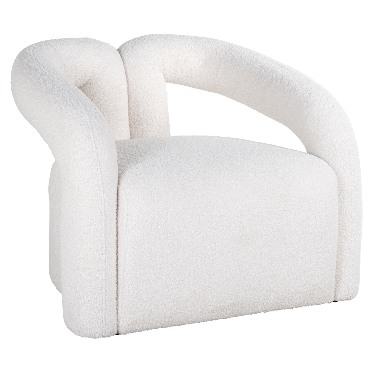 Fauteuil Dana white furry