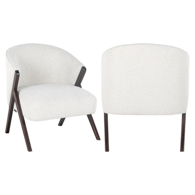 Lounge chair Mia Bouclé White by Richmond Interiors