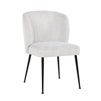 Eetkamerstoel Fallon White Bouclé by Richmond Interiors