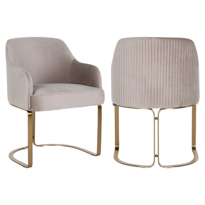 Eetkamerstoel Hadley Khaki Velvet (brandvertragend)