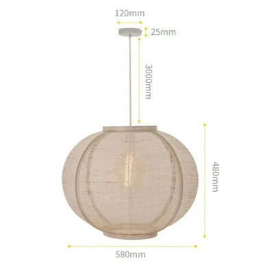 Hanglamp Fabric Sand Ø58cm by ETH