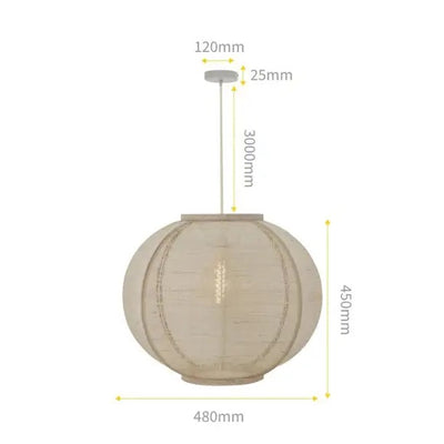 Hanglamp Fabric Sand Ø48cm by ETH