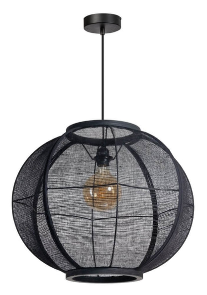 Hanglamp Fabric Black Ø58cm