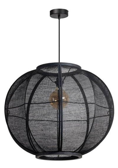 Hanglamp Fabric Black Ø78 by ETH