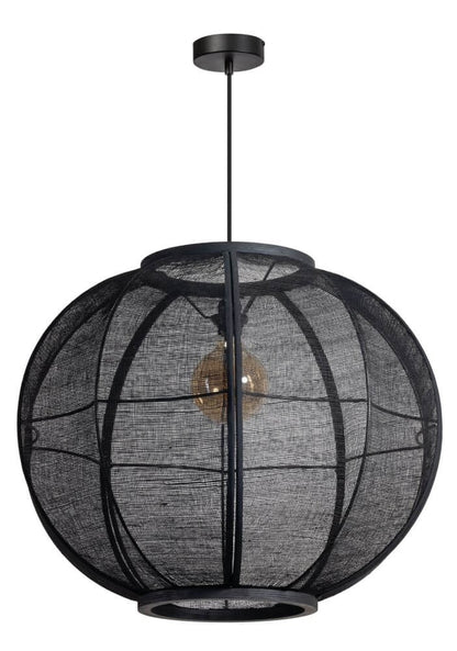 Hanglamp Fabric Black Ø68