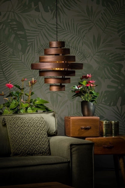 Hanglamp Walnut 7 rings