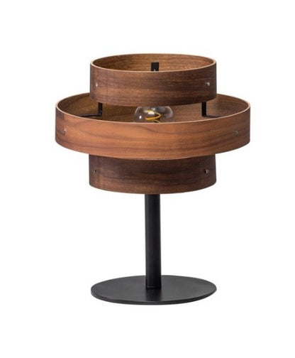 Tafellamp Walnut 5 rings