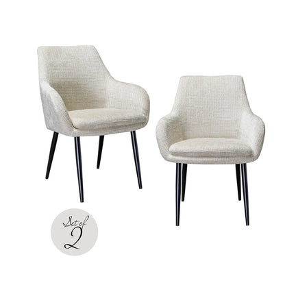 Stoel Chrissy Beige Chenille (set van 2)