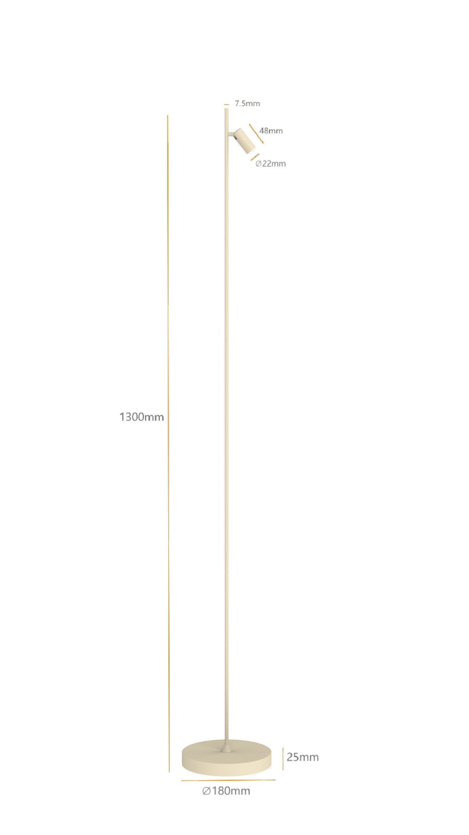 Vloerlamp Minora 1x led sand