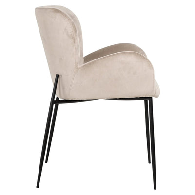 Eetkamerstoel Amber khaki velvet brandvertragend by Richmond Interiors