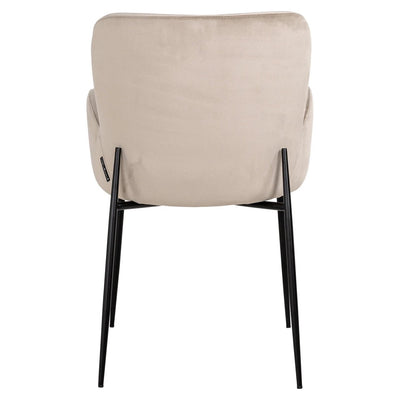 Eetkamerstoel Amber khaki velvet brandvertragend by Richmond Interiors