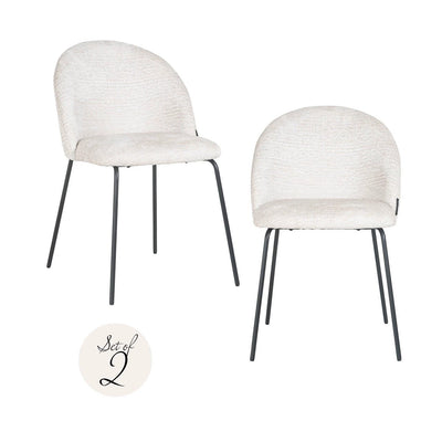 Stoel Alyssa cream fusion (set van 2) by Richmond Interiors