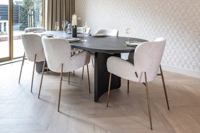 Eettafel Fairmont black 270 by Richmond Interiors