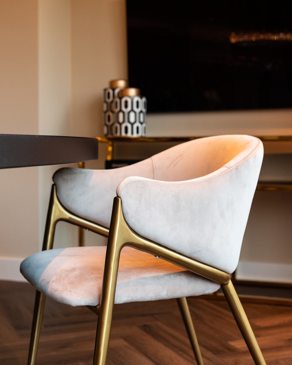 Eetkamerstoel Gwen Khaki Velvet