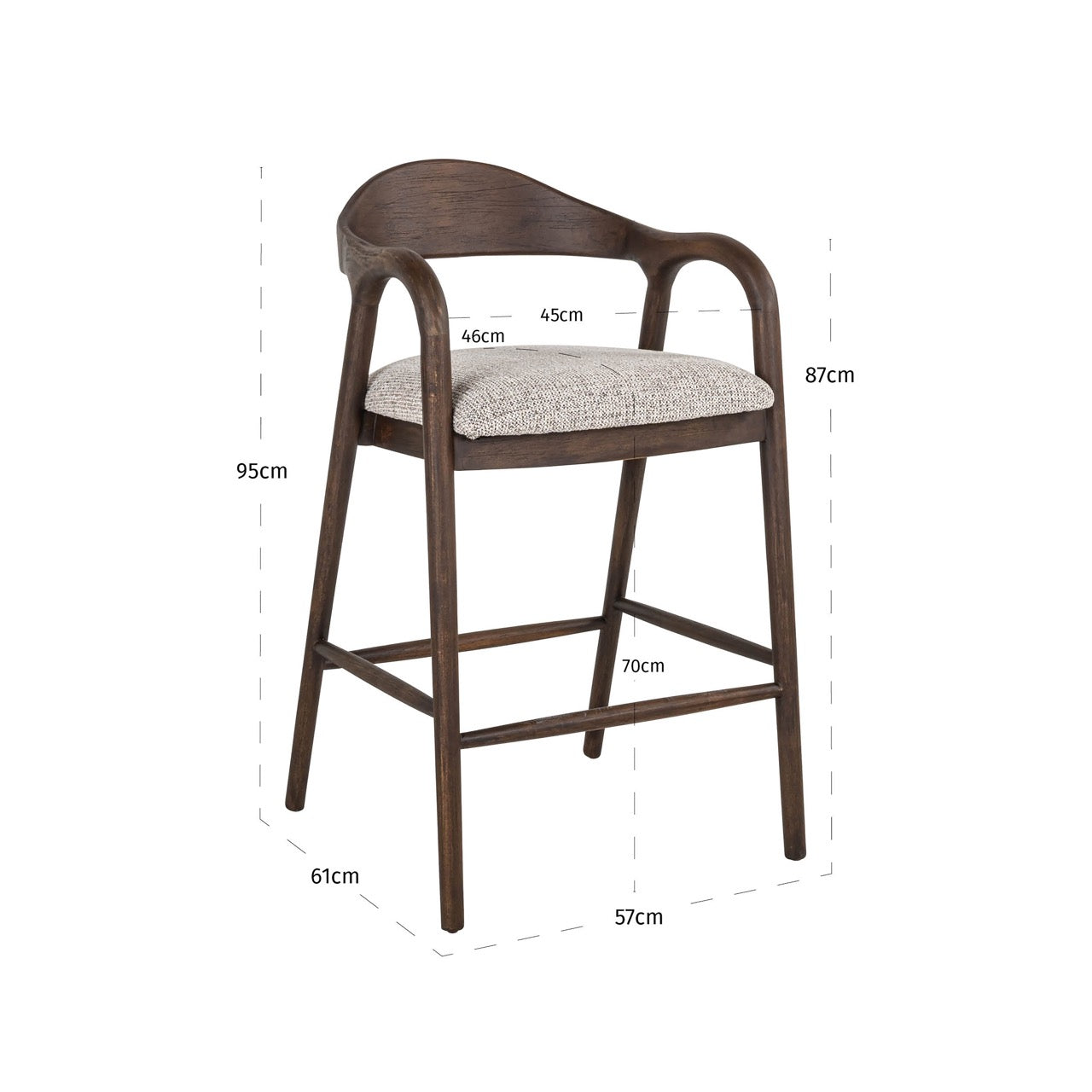 Counterstoel Mihara Mocca Fancy