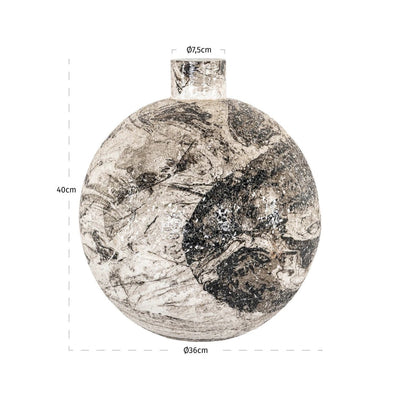 Vaas Delisha zwart/wit by Richmond Interiors