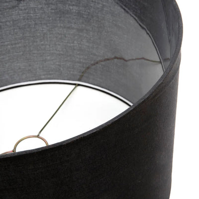 De Teak Wood Tafellamp - Naturel Zwart by Bazar Bizar Antwerp