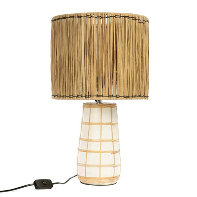 De Molokai Tafellamp - Wit Naturel by Bazar Bizar Antwerp
