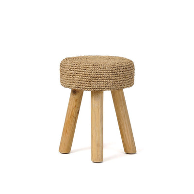 De Raffia Kruk - Naturel by Bazar Bizar Antwerp