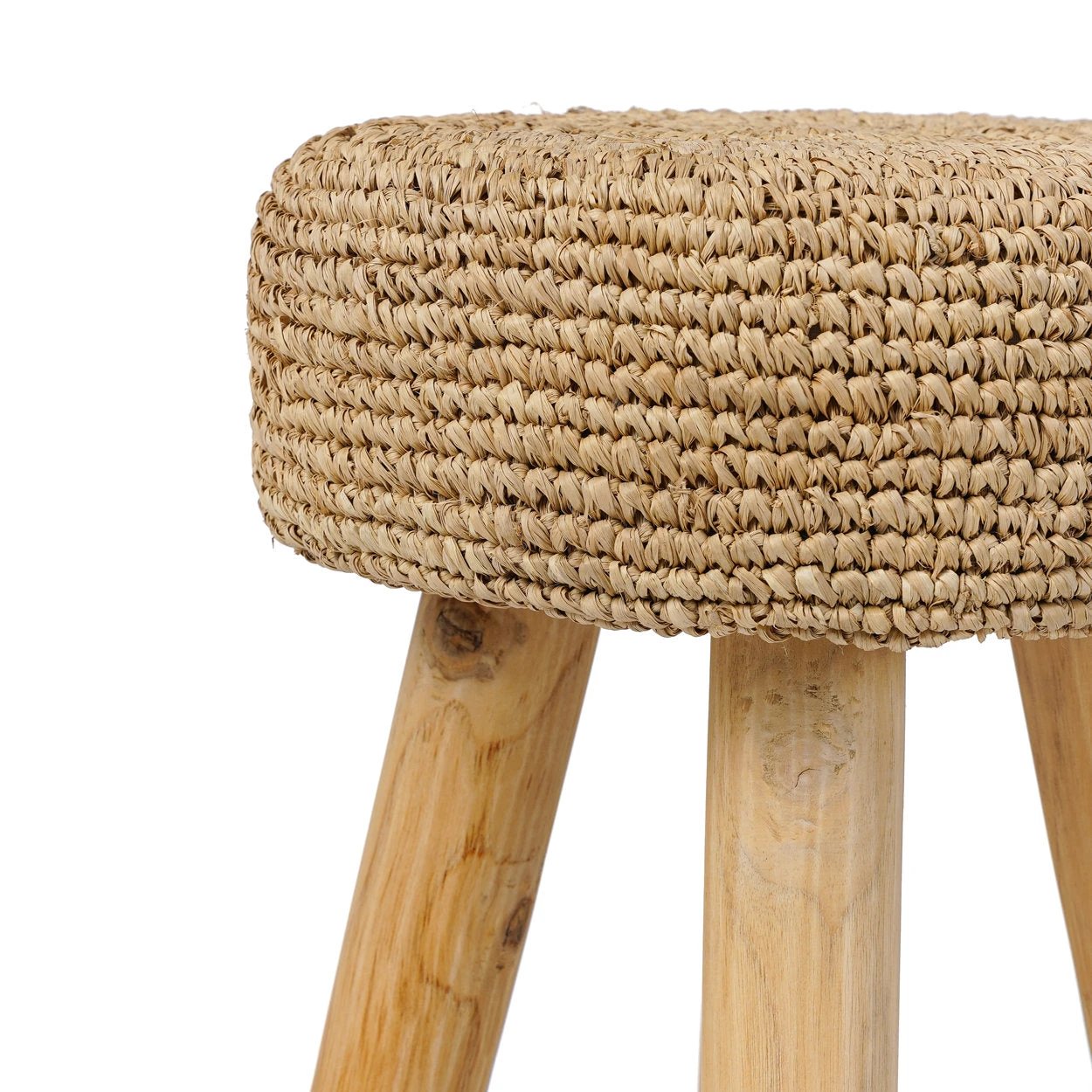 De Raffia Kruk - Naturel by Bazar Bizar Antwerp