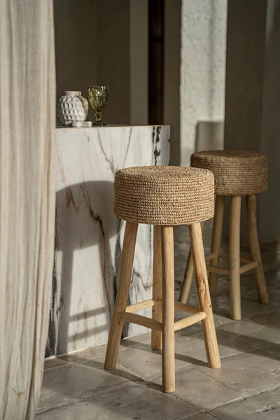 De Raffia Barkruk by Bazar Bizar Antwerp