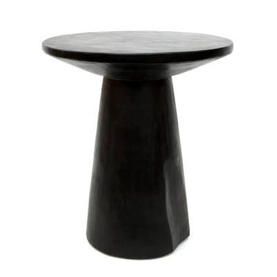 De Timber Conic Bijzettafel - Zwart - 50 by Bazar Bizar Antwerp