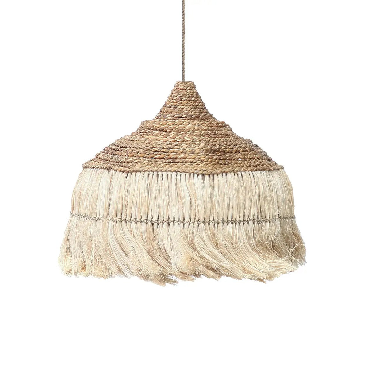 De Abaca Hoola-hanglamp - naturel - L by Bazar Bizar Antwerp