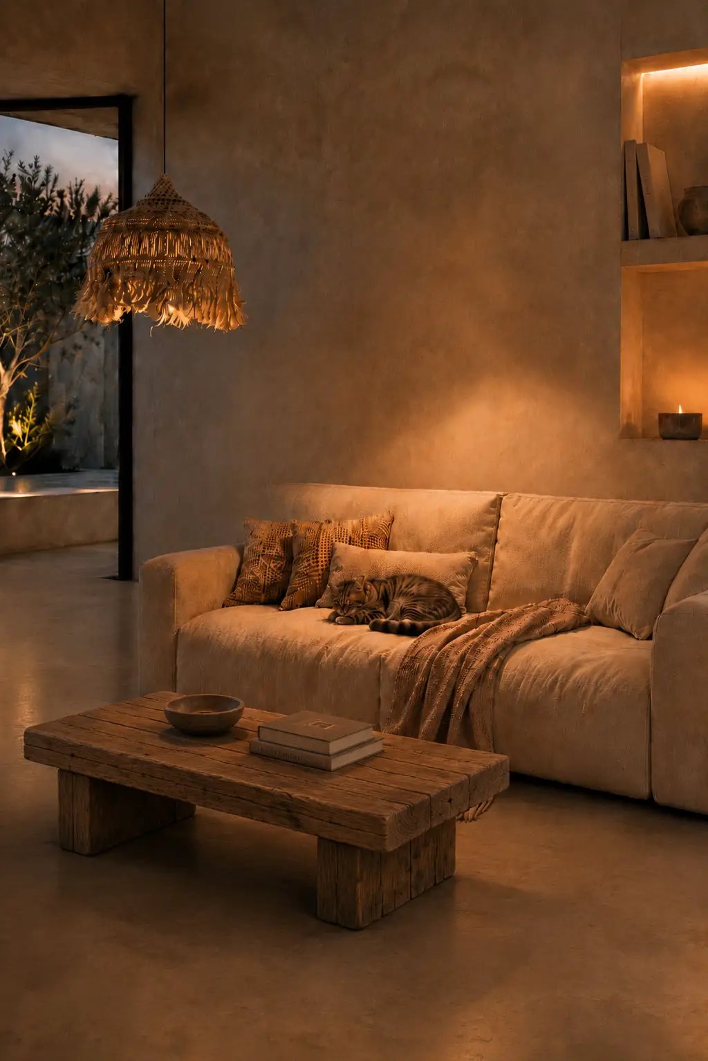 De Abaca Hoola-hanglamp - naturel - L by Bazar Bizar Antwerp